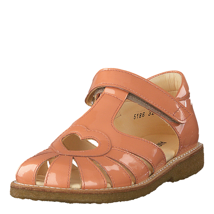 Sandal With Heart Detail And V Peach