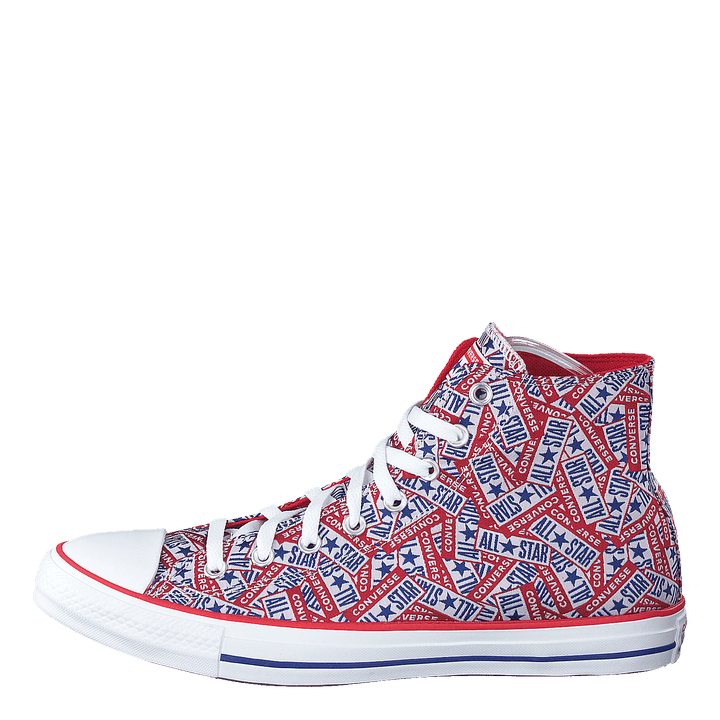 Cuck Taylor All Star Logo Play Red/white