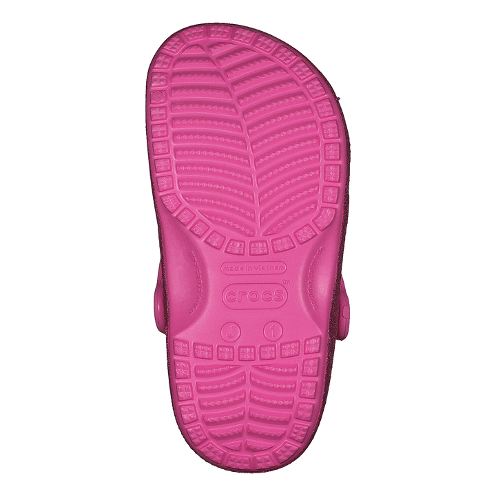 Classic Glitter Clog Kids Pink Lemonade