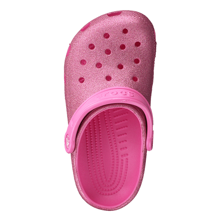 Classic Glitter Clog Kids Pink Lemonade