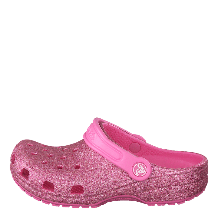 Classic Glitter Clog Kids Pink Lemonade