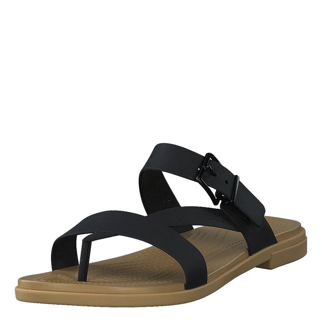 Crocs Tulum Toe Post Sandal W Black/tan