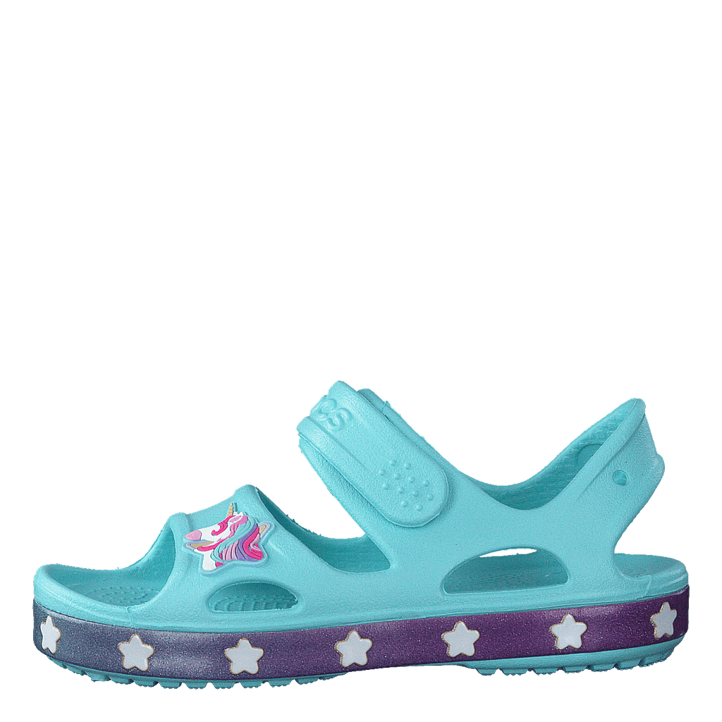 Crocs Fun Lab Unicorn Charm Sandal Kids Ice Blue Heppo
