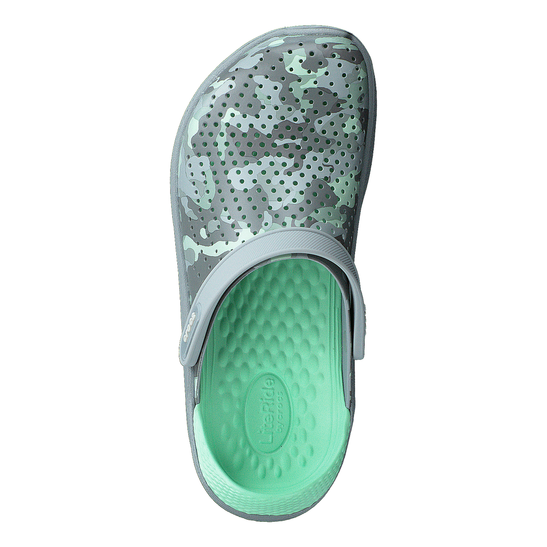 Literide Printed Camo Clog Neo Mint/light Grey