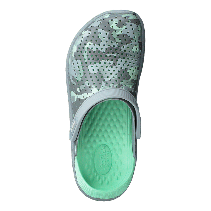 Literide Printed Camo Clog Neo Mint/light Grey