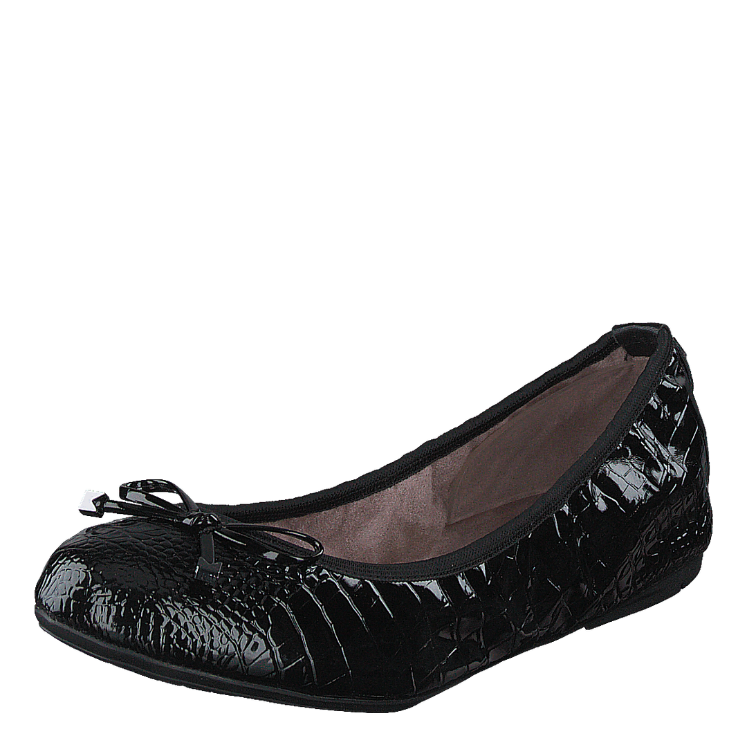 Frankie Black Patent Croc