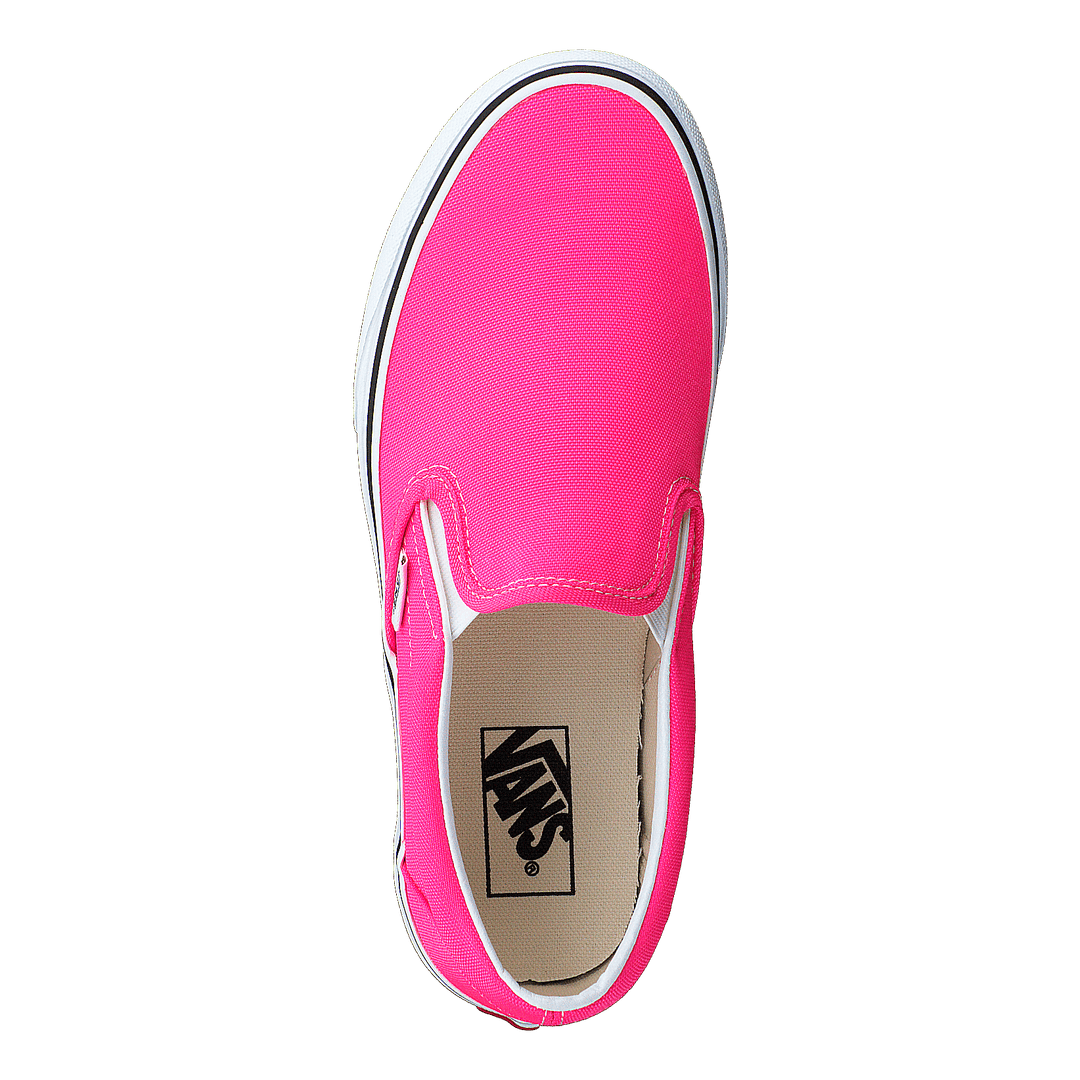 Ua Classic Slip-on (neon) Knockout Pink/true Whit