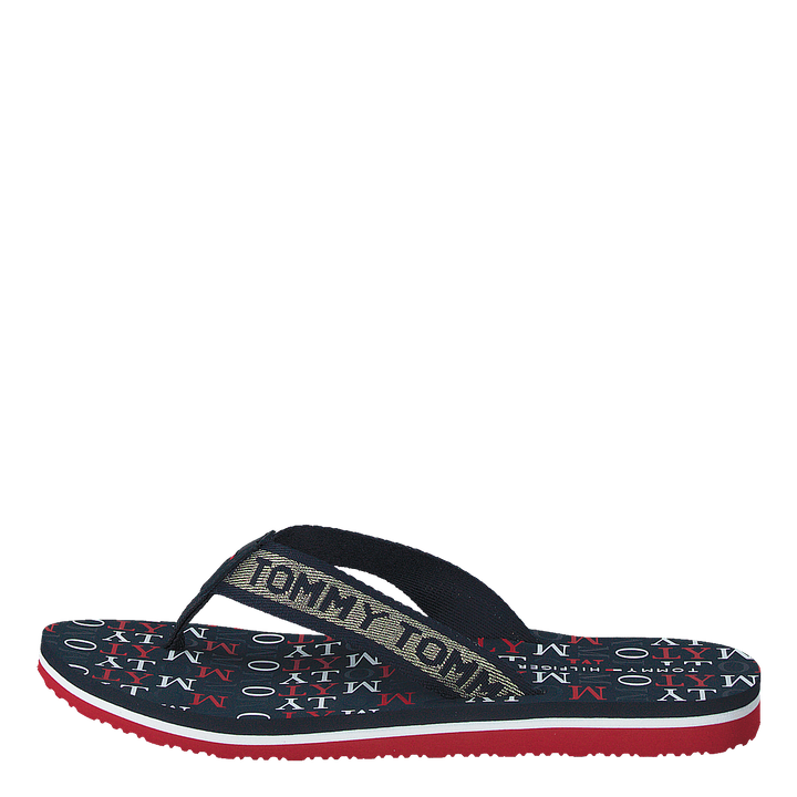 Tommy Metallic Flat Beach Sand Rwb 0kp