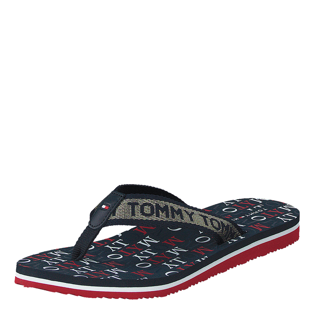 Tommy Metallic Flat Beach Sand Rwb 0kp