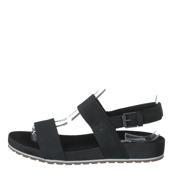 Malibu Waves 2 Band Sandal Black