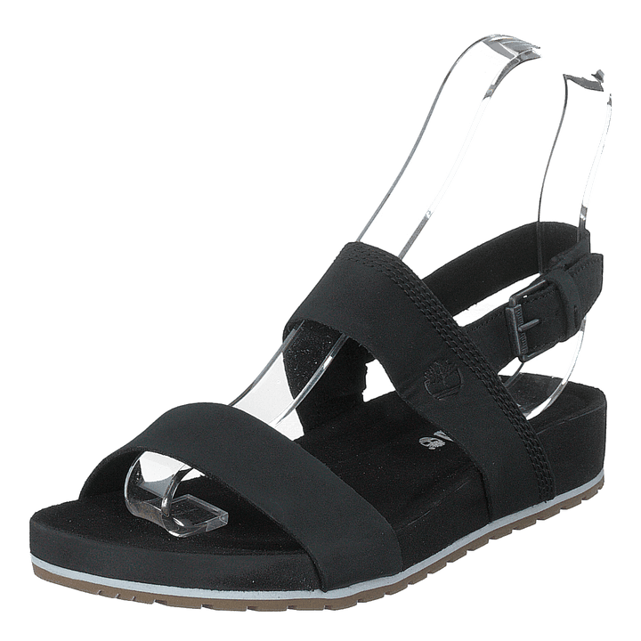 Malibu Waves 2 Band Sandal Black