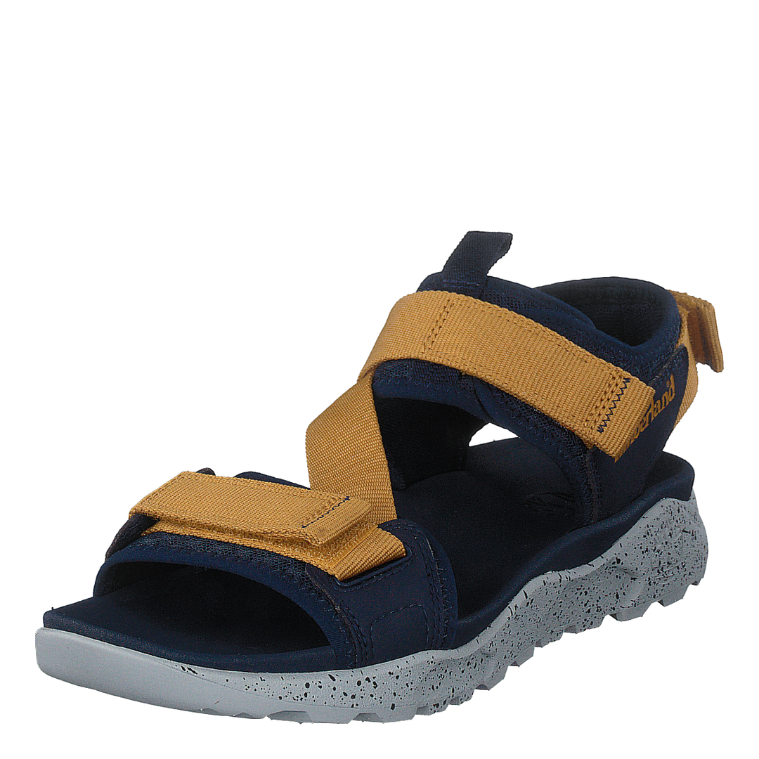 Ripcord 2 Strap Sandal Black Iris