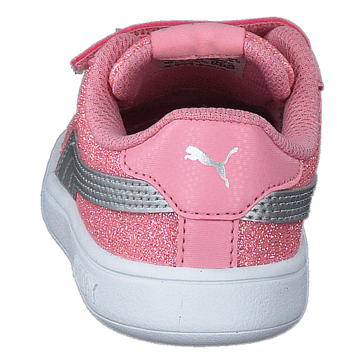 Puma Smash V2 Glitz Glam V Inf Peony-puma Silver-puma White