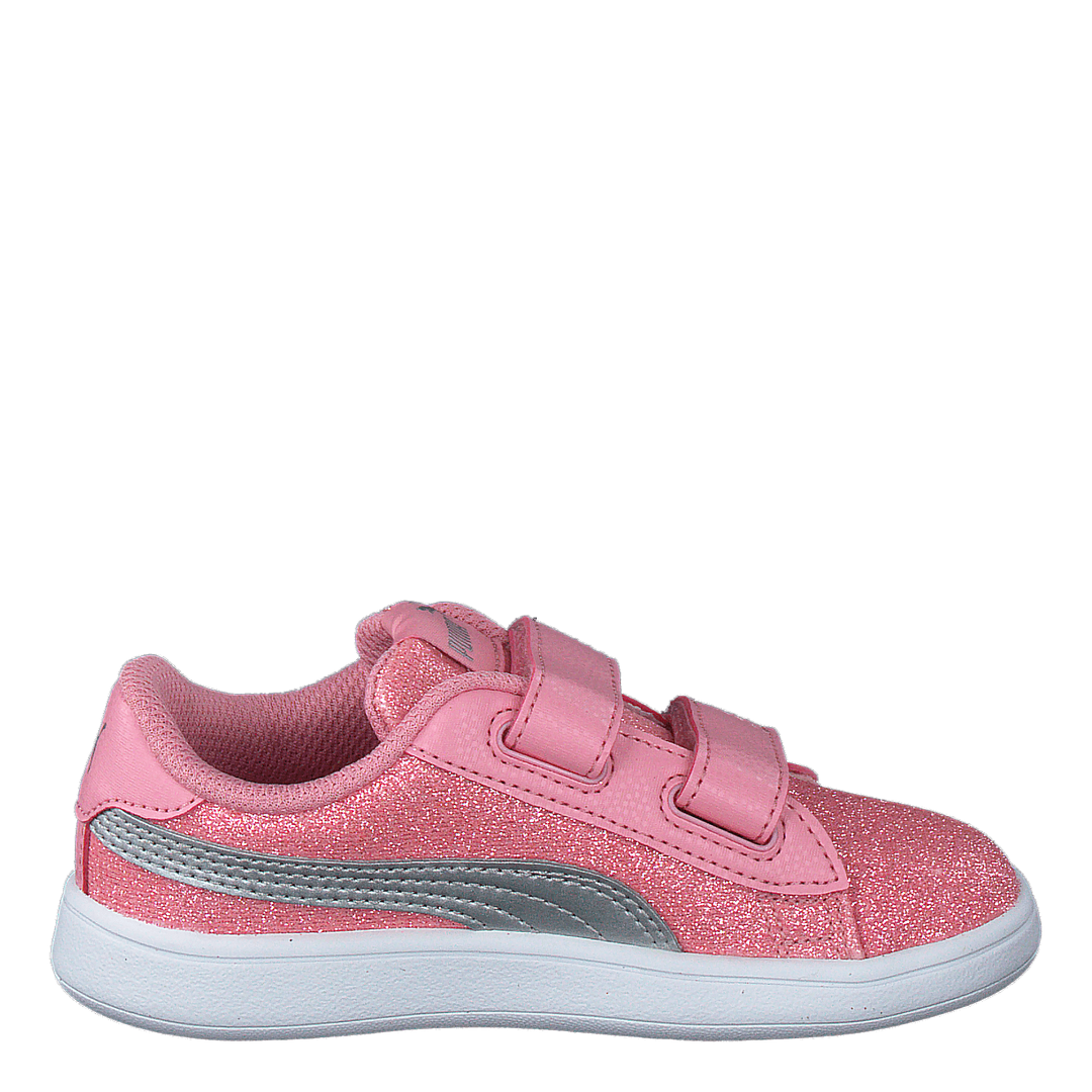 Puma Smash V2 Glitz Glam V Inf Peony-puma Silver-puma White