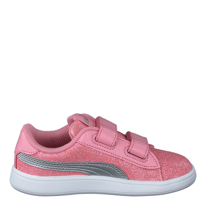 Puma Smash V2 Glitz Glam V Inf Peony-puma Silver-puma White