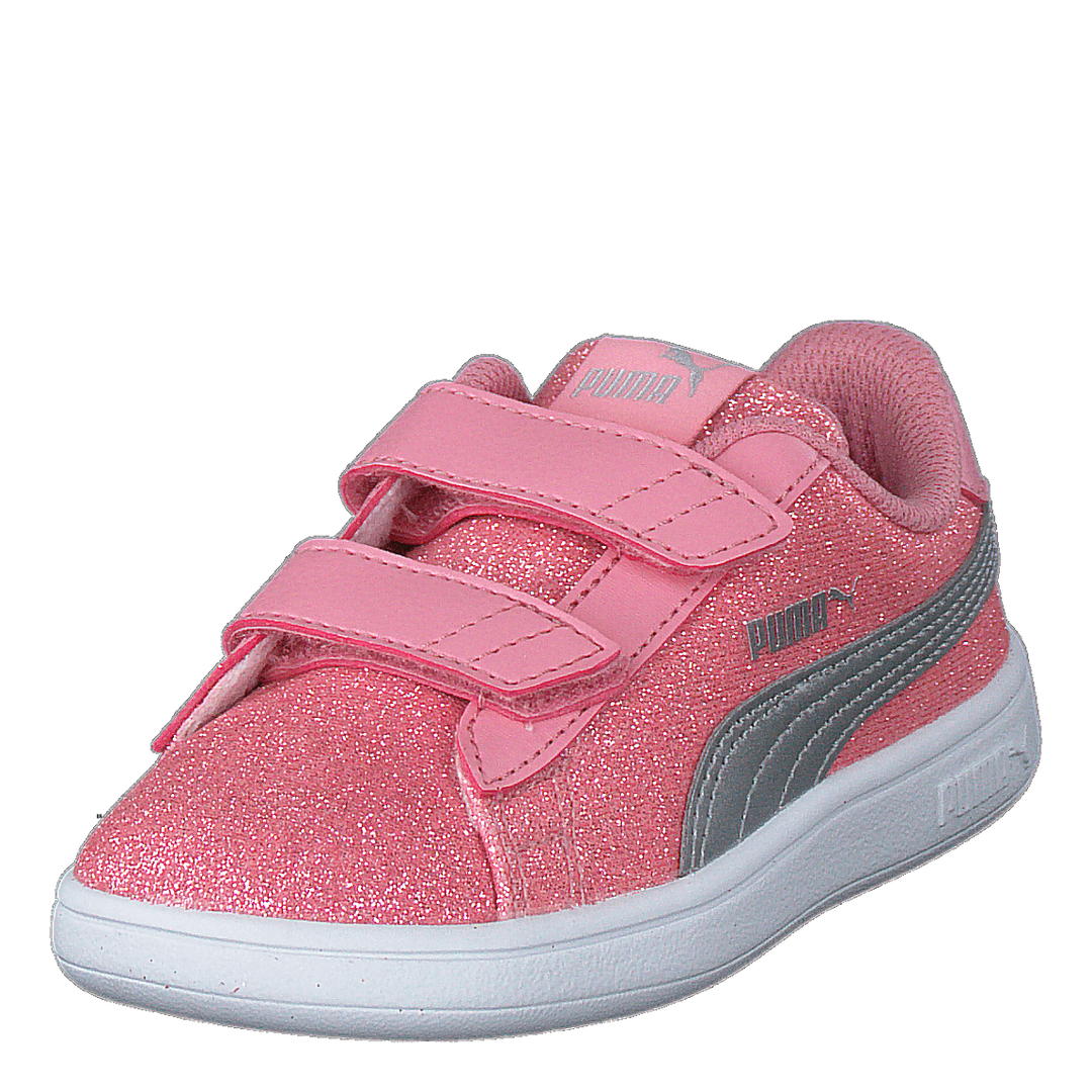 Puma Smash V2 Glitz Glam V Inf Peony-puma Silver-puma White