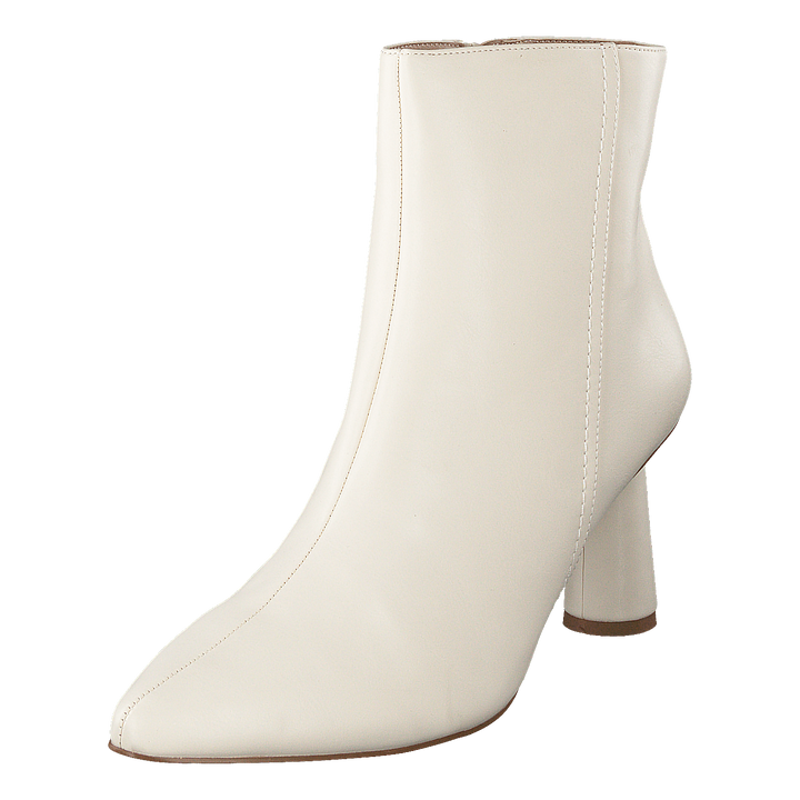 Cone Shape Ankle Boots Offwhite