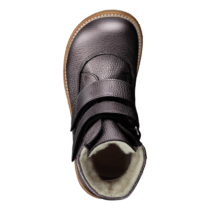 Tex-boot With Velcro Straps Mauvé Shine