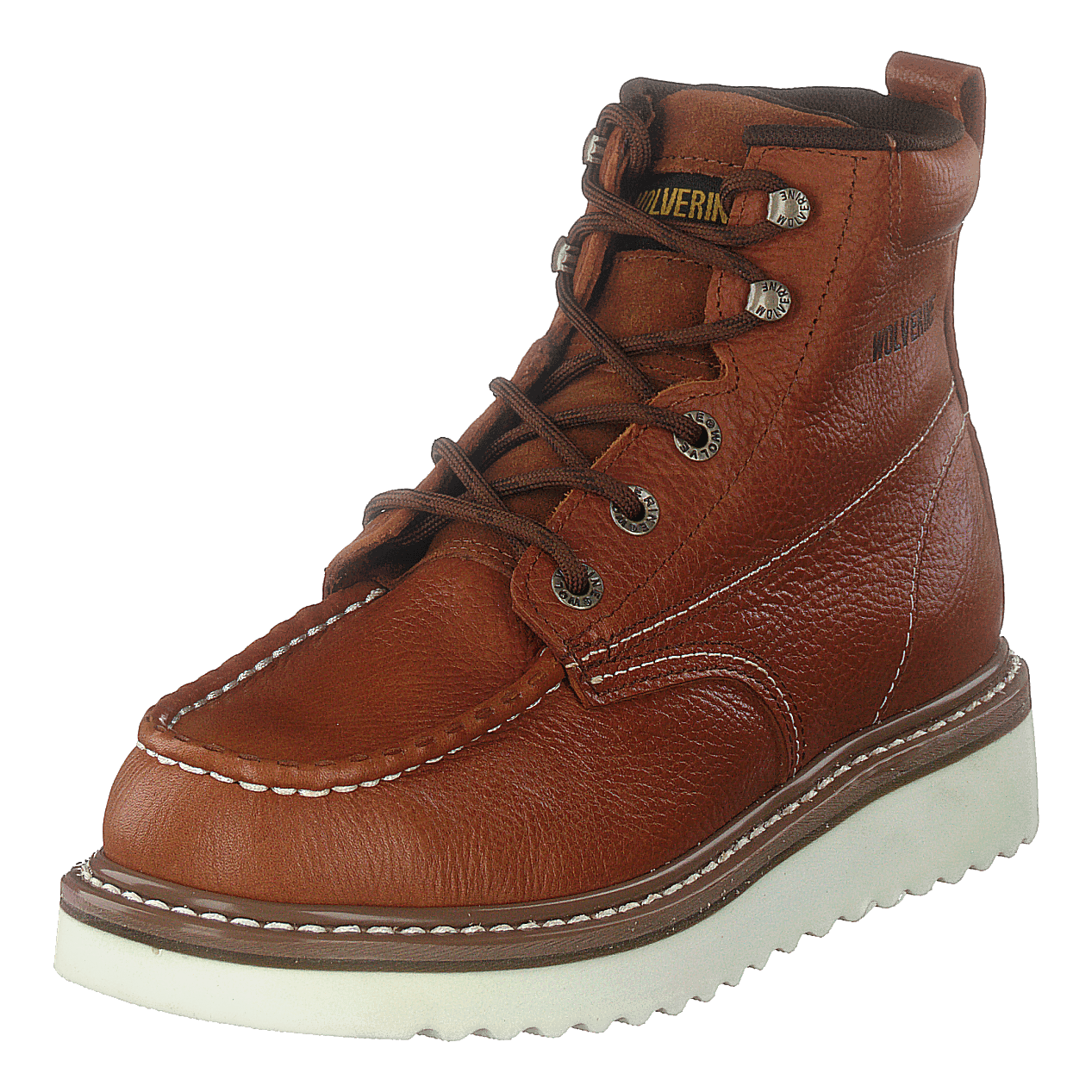 WOLVERINE Herren I-0 Wedge WP Arbeitsschuhe – Wasserdichtes Vollnarbenleder, Composite Zehe, Braun