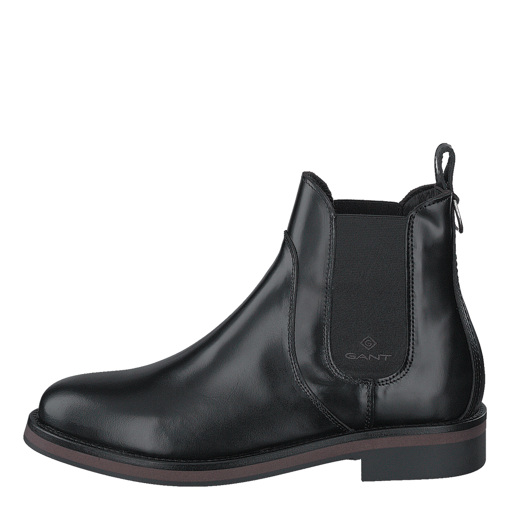 Chelsea Boots Damen Stiefeletten GlÃ¤nzend Schwarz Schwarze