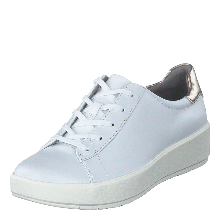 Layton Pace White Leather