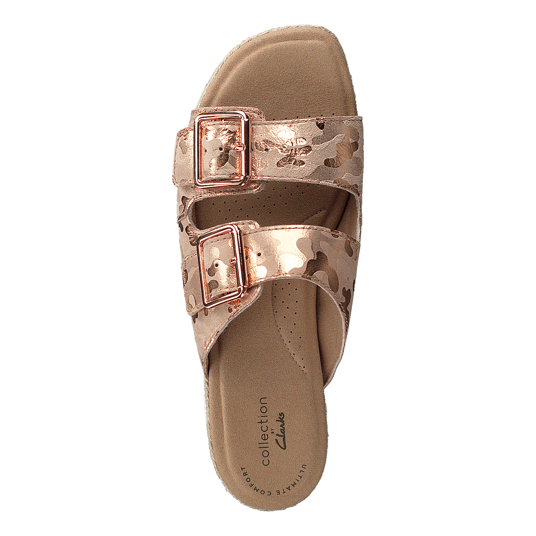 Rose gold clarks outlet sandals