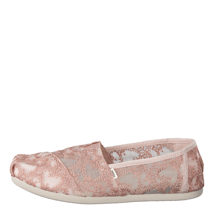 Hibiscus Floral Lace Alprg Rose Gold Metallic