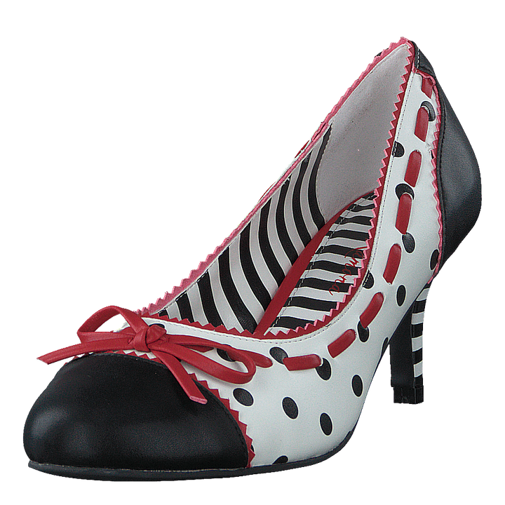 Cherry Fizzy Black/white/red - Dots
