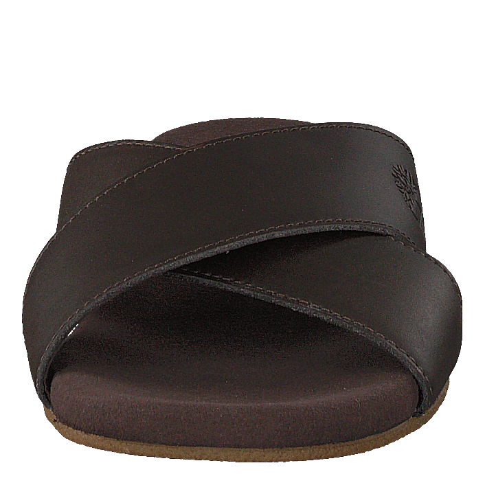 Seatonbay Crossstrapslide Dark Brown Leather