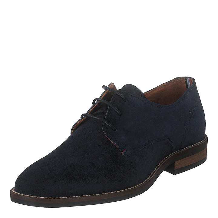 Essential Suede Lace Up Derby Midnight