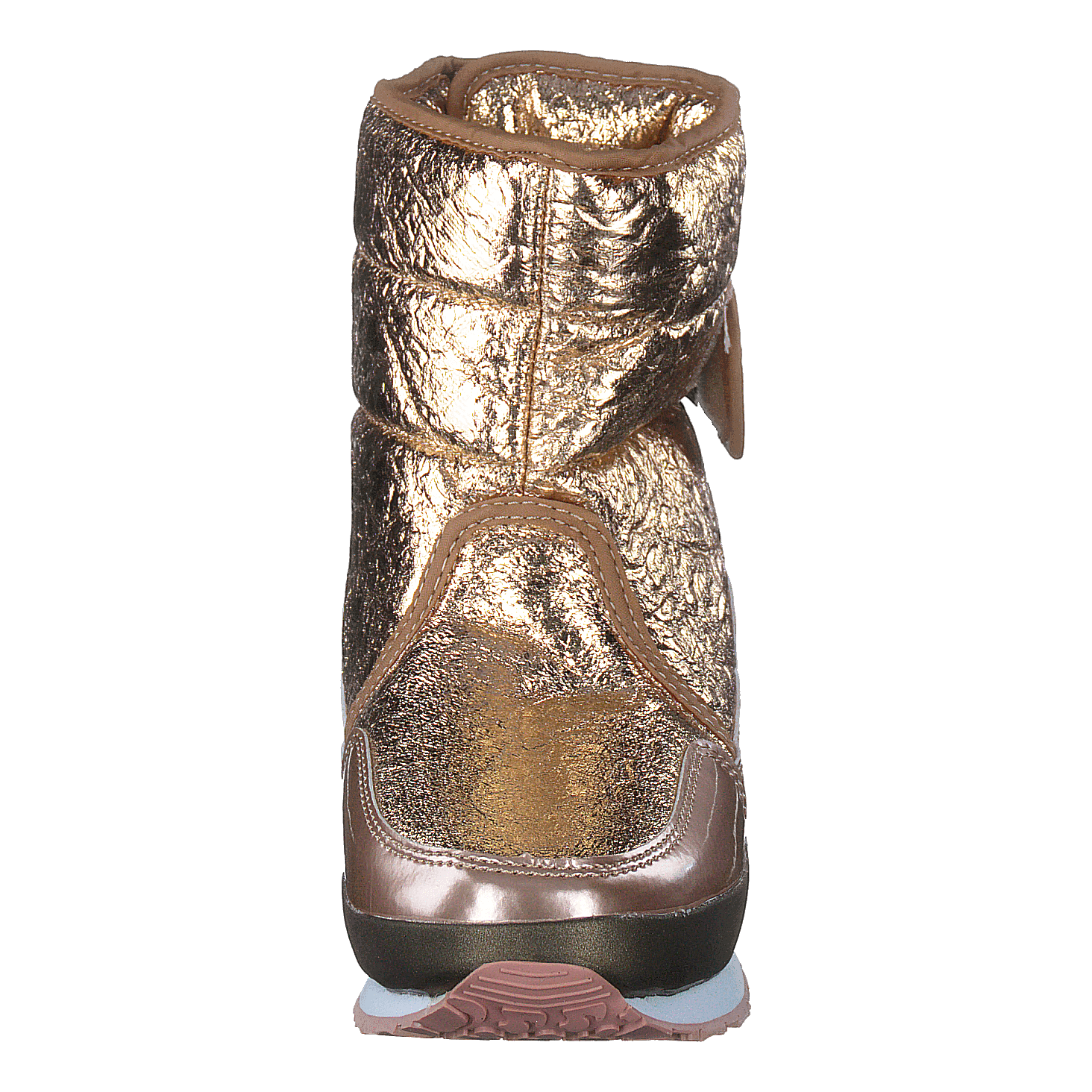 rose gold duck boots