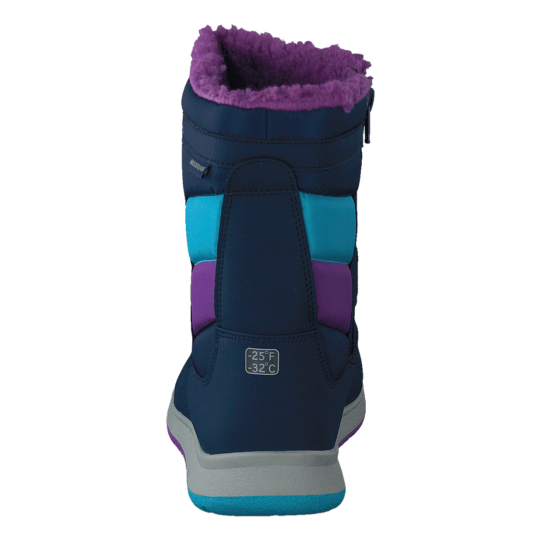 Alpine Puffer Wtpf Navy/turq/purple