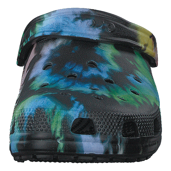 Classic Tie Dye Graphic Clog Multi Black/black