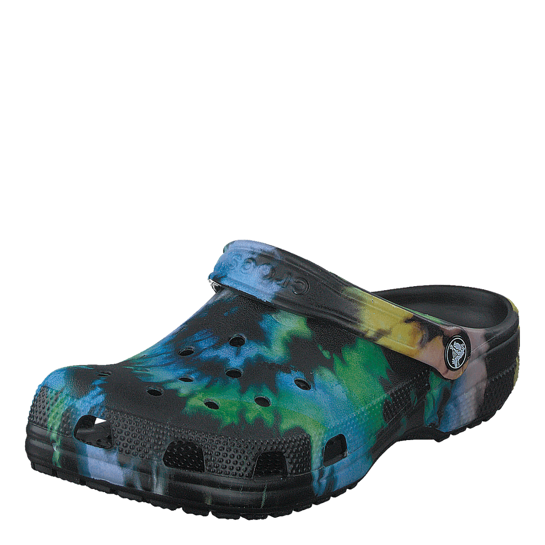 Classic Tie Dye Graphic Clog Multi Black/black