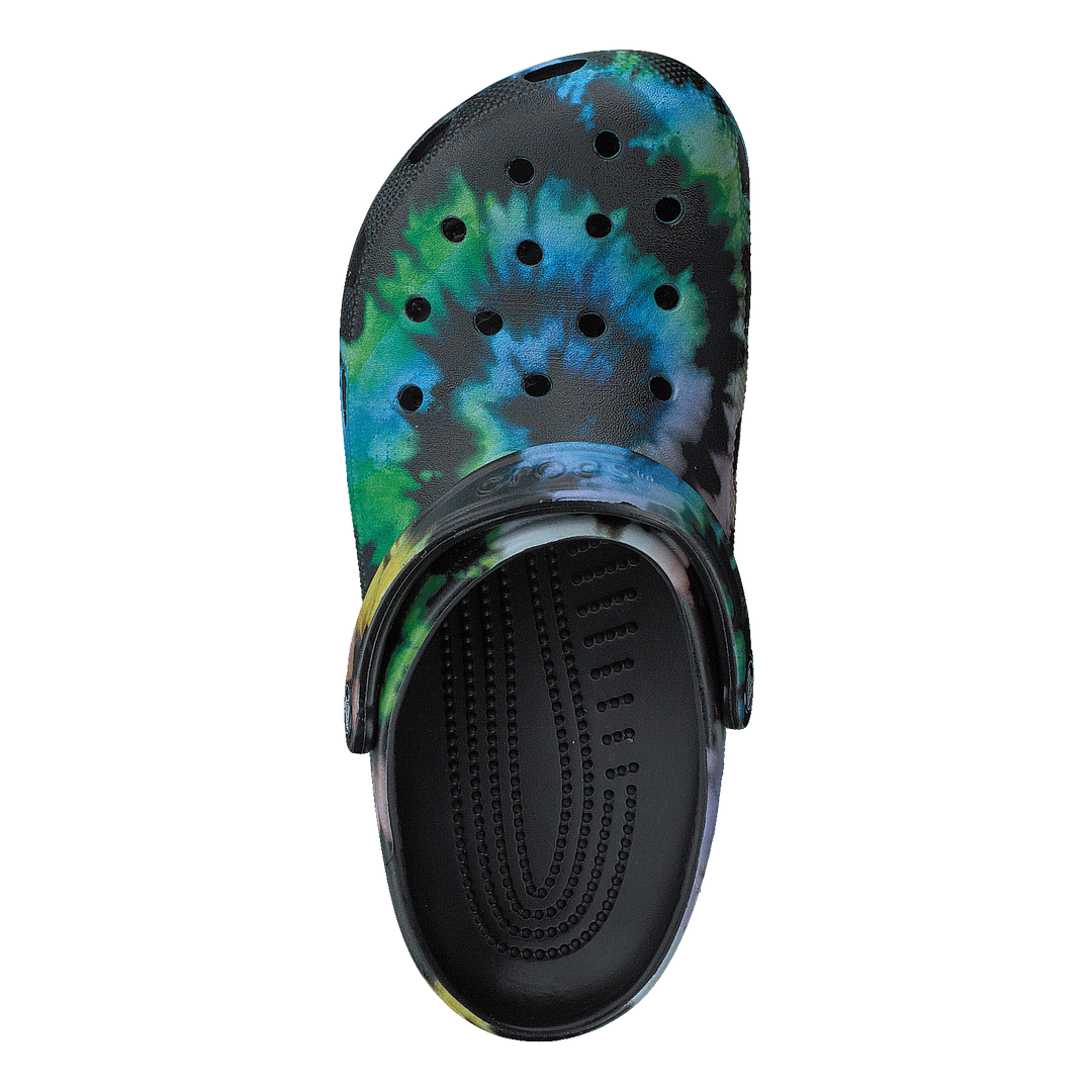 Classic Tie Dye Graphic Clog Multi Black/black