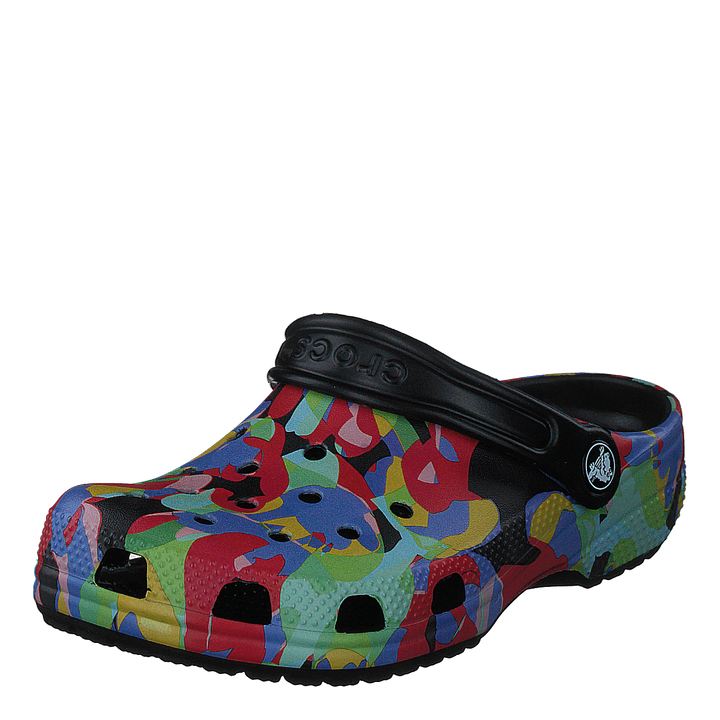 Classic Bubble Block Clog K Black/multi