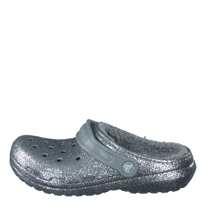 Classic Glitter Lined Clog K Silver/silver - Heppo.com