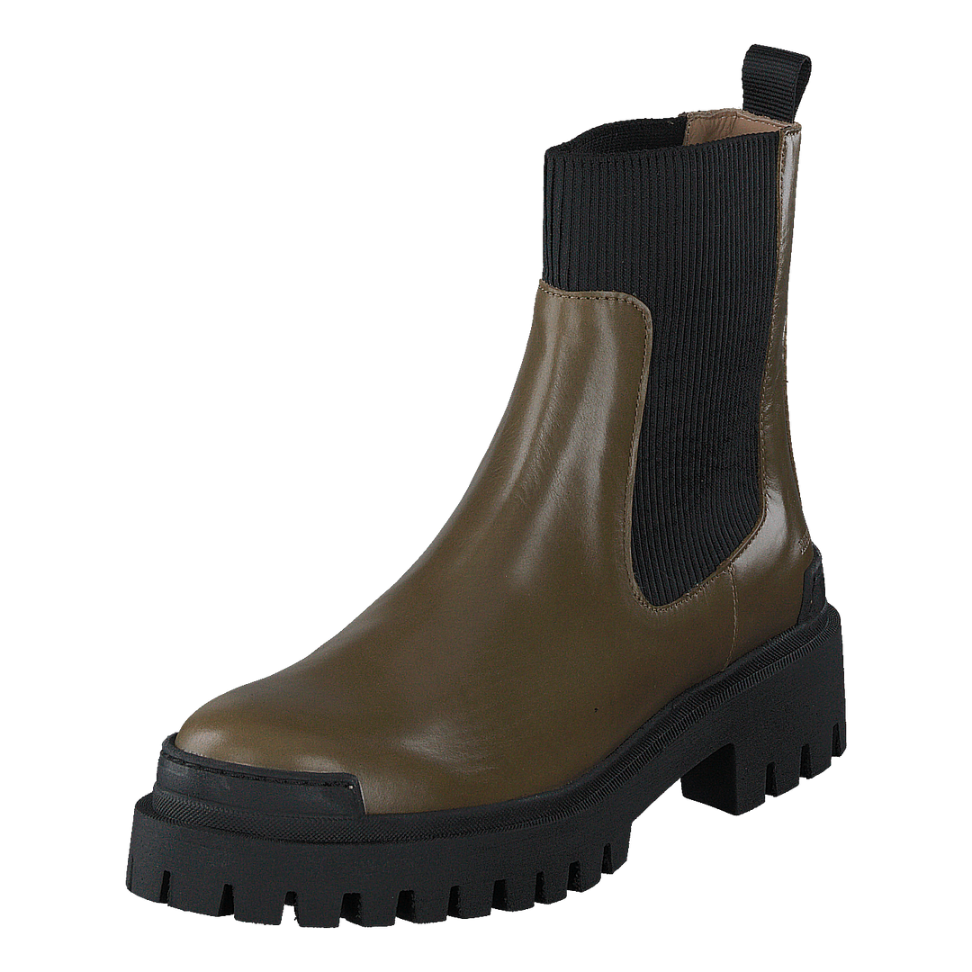 Boot With Elastic 1841/019 Dark Olive/black