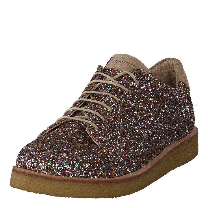 Sneaker In Glitter With Platea 2488/1149 Multi Glitter/sand
