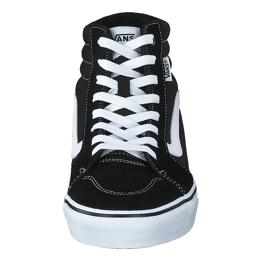 Vans suede 2024 canvas black white