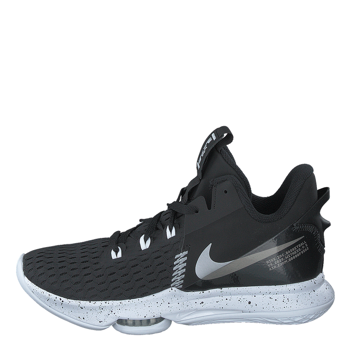 Lebron witness v Black-metallic Silver-white