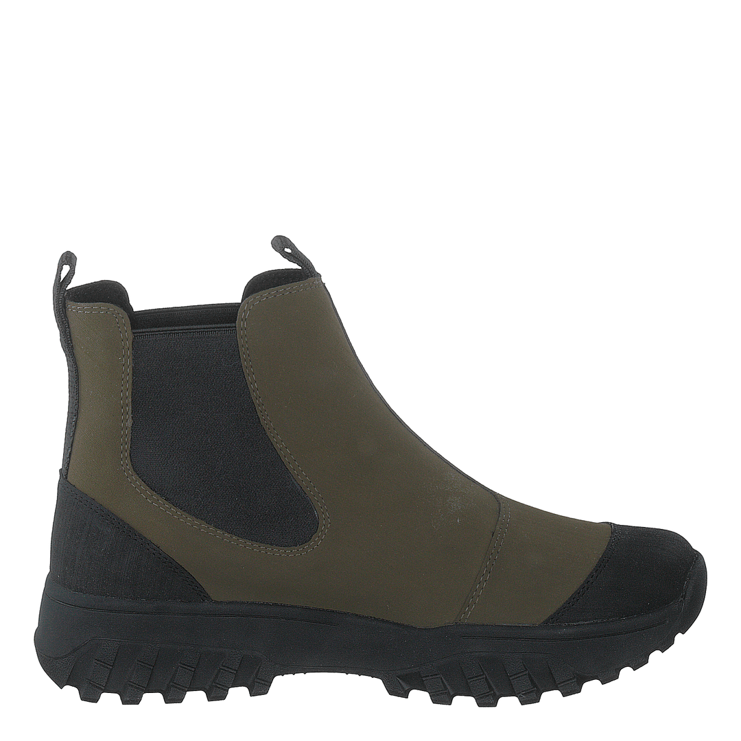 Magda Rubber Track Boot Dark Olive/black