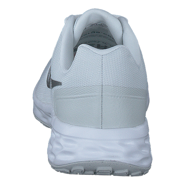Revolution 6 Next Nature Women's Road Running Shoes WHITE/METALLIC SILVER-PURE PLATINUM