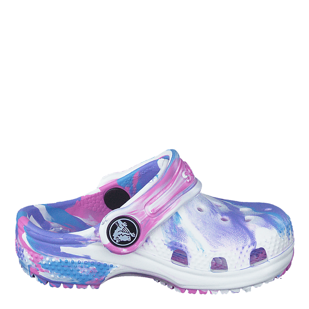 Classic Marbled Clog T White/pink