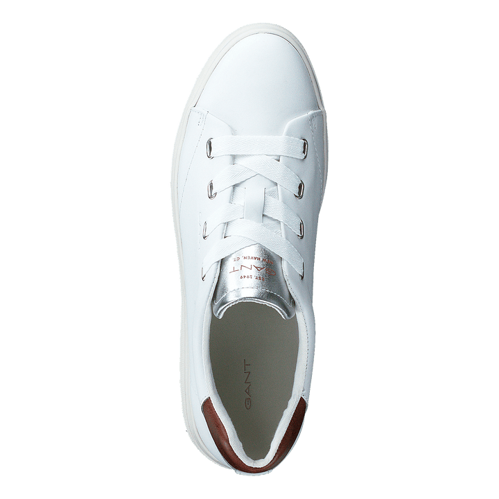 Avona Sneaker White/cognac/silver
