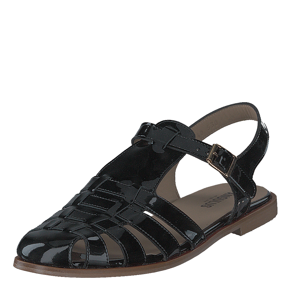 Strap Sandal With Buckle Black