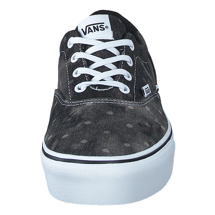 Wm Doheny Platform denim Dots Black white