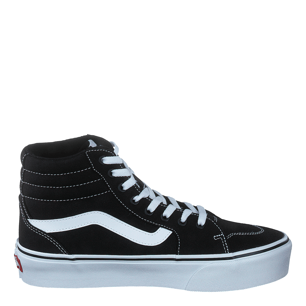 Wm Filmore Hi Platform (canvas) Black/white - Heppo.com