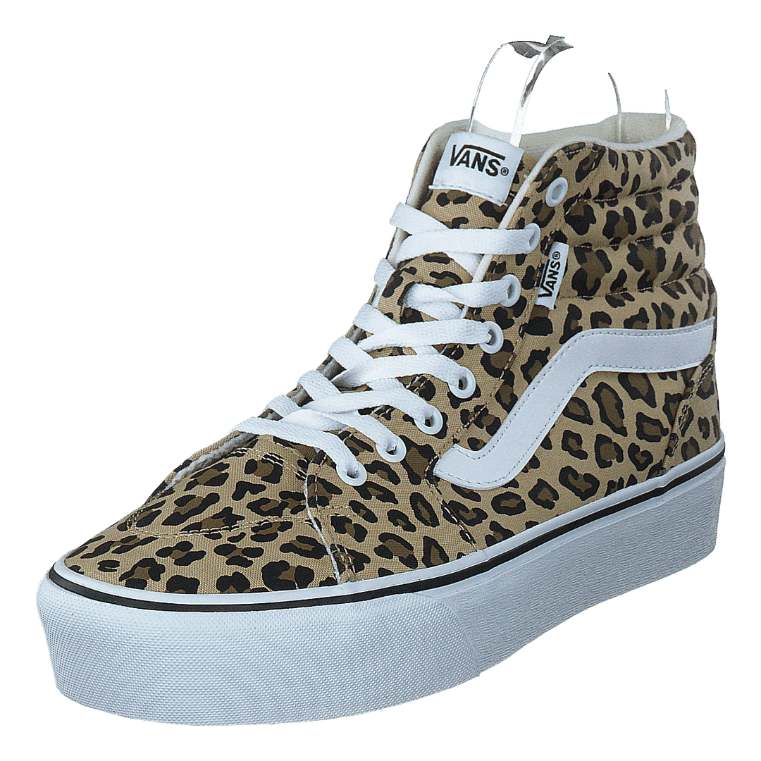 Wm Filmore Hi Platform leopard Antique White white Vans