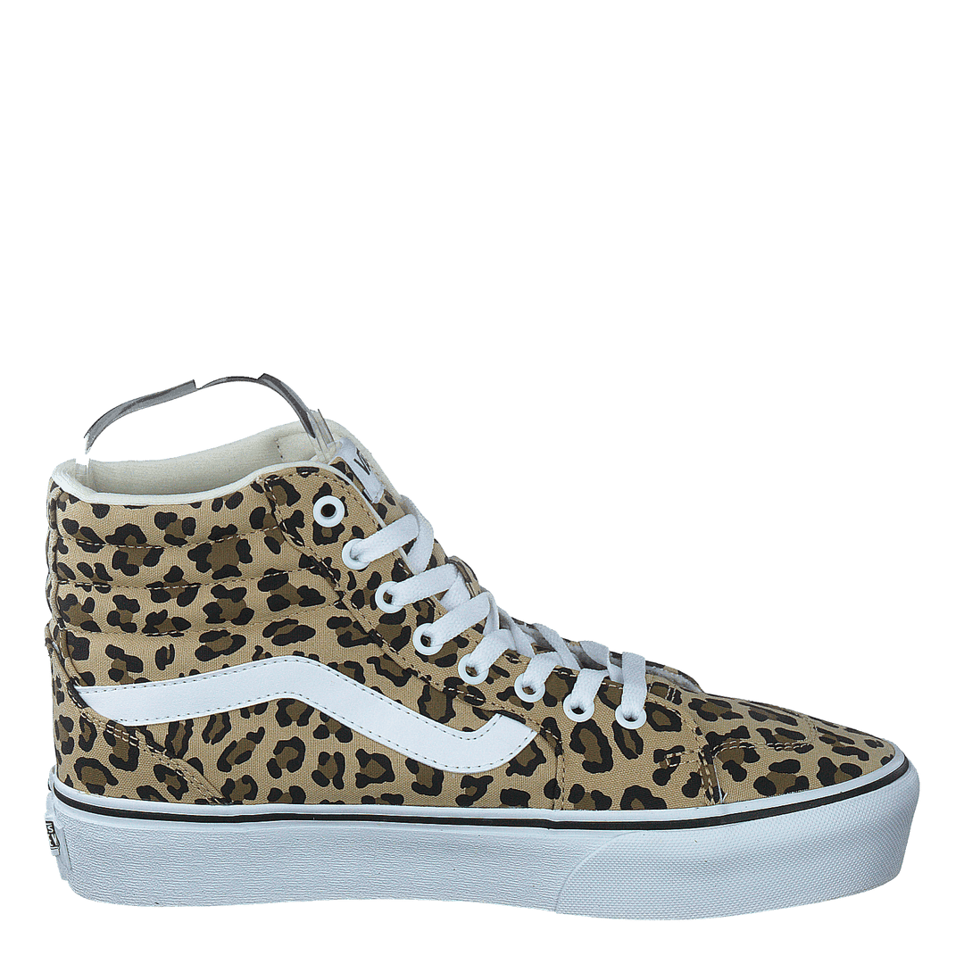 Wm Filmore Hi Platform leopard Antique White white